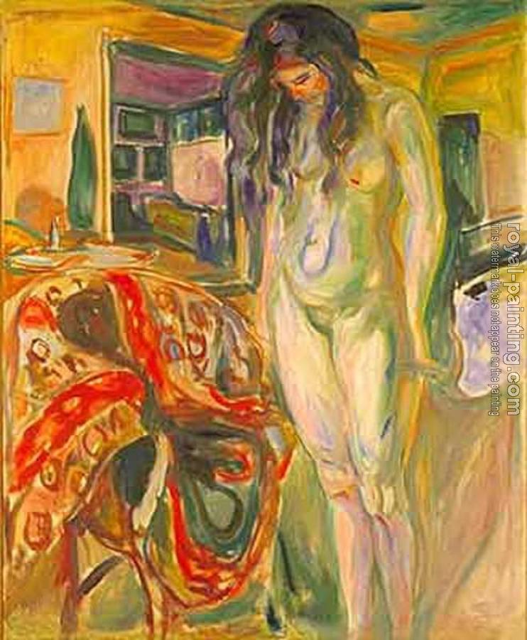 Edvard Munch : Model by the Wicker Chair